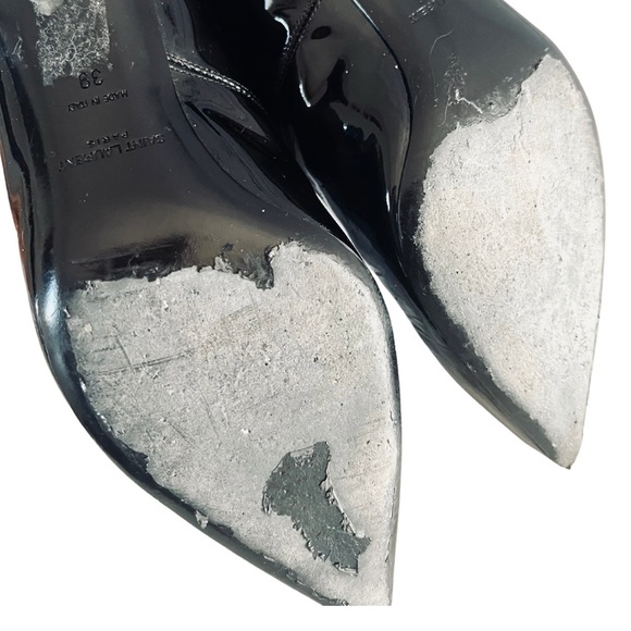 Saint Laurent cat 50 lace up kitten heel boots - Picture 4 of 7